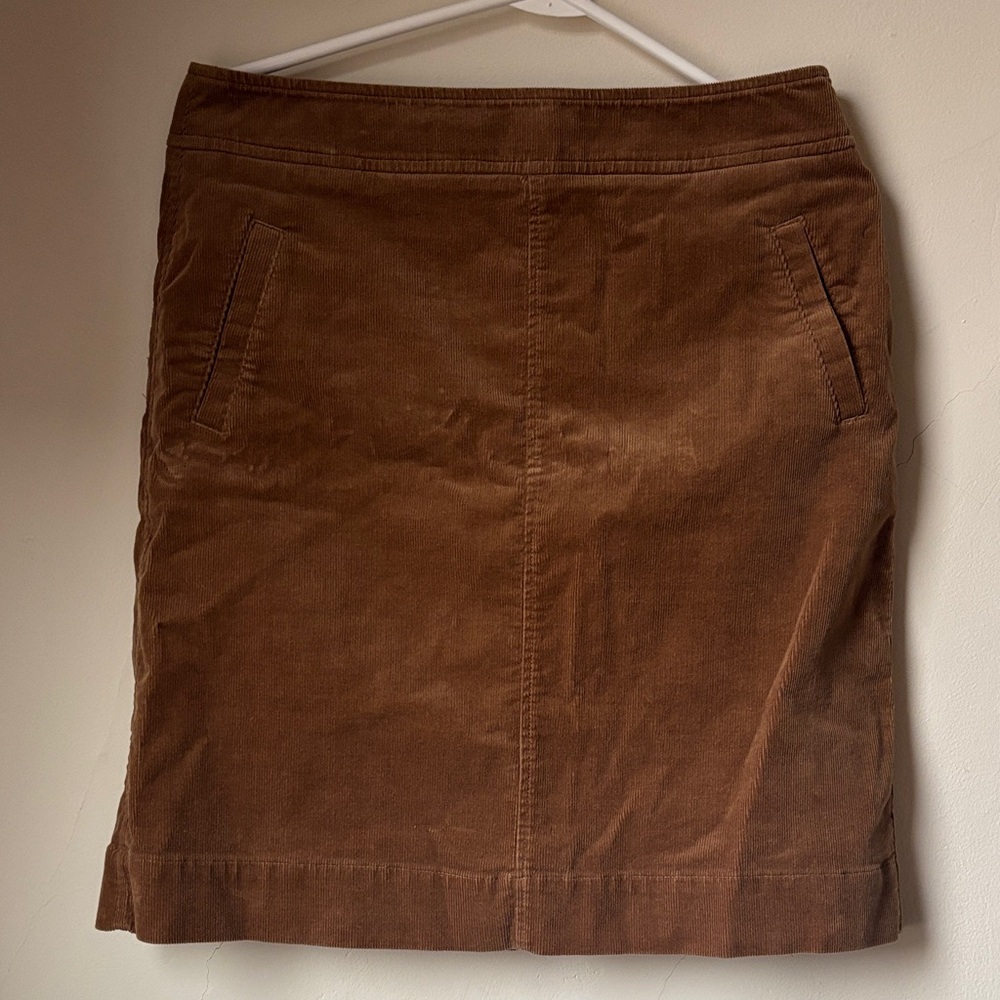 Talbots Brown Corduroy Skirt